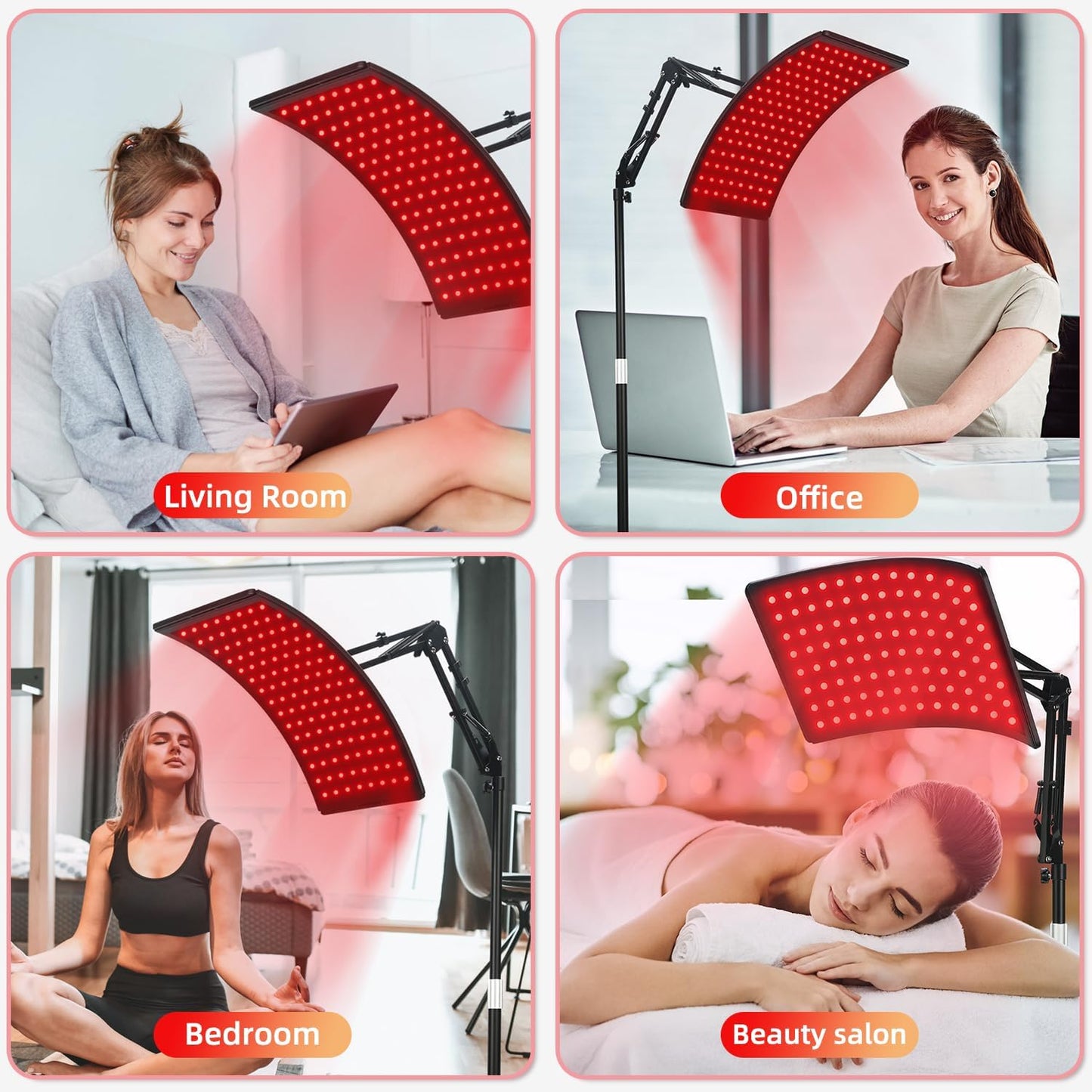 Red Light Therapy Lamp with Stand