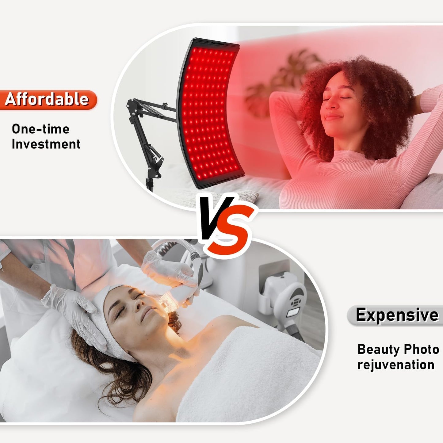 Red Light Therapy Lamp with Stand