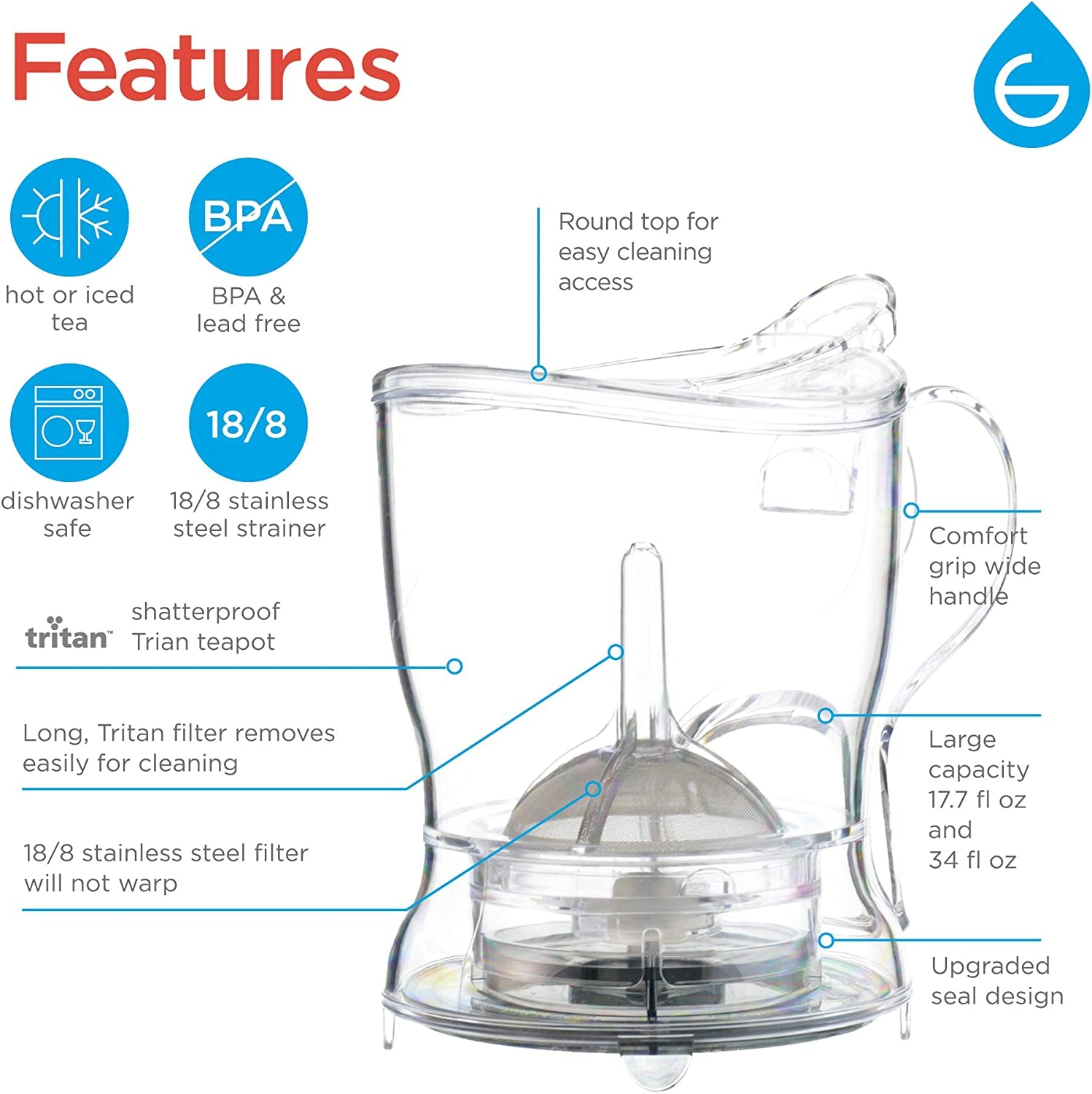 Tea Infuser Teapot 